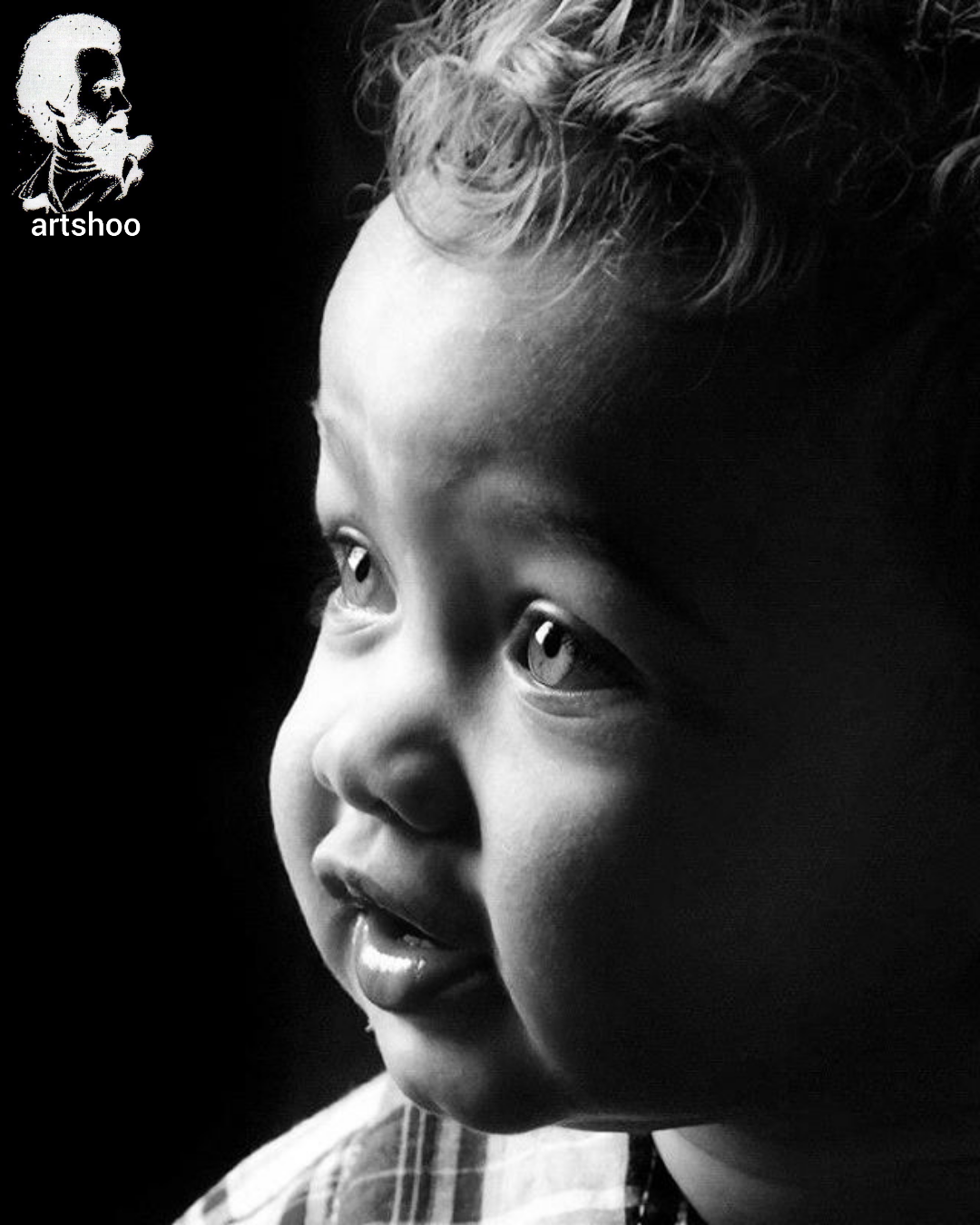 مدل کودک سیاه قلم